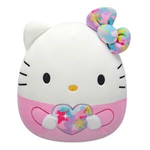 Squishmallows Sanrio Hello Kitty Plush Toy, Cute Kawaii Plushie Stuffed Animal